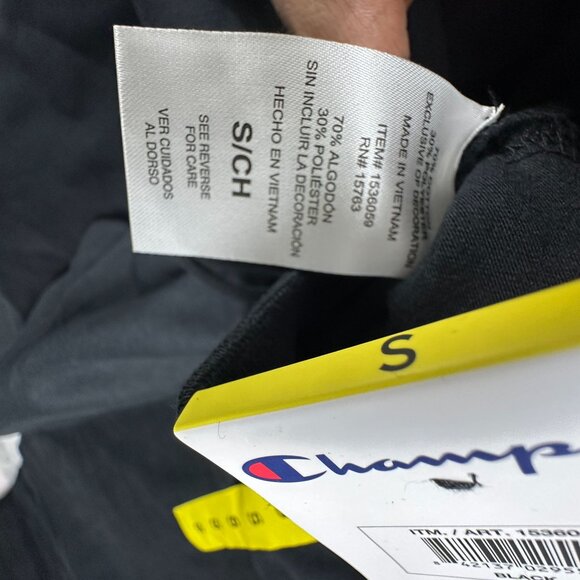 Champion Sueded Fleece Jogger Sweat Pants 1536059 Women Black Size Small - Picture 6 of 10